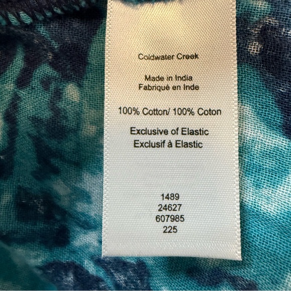 Coldwater Creek Teal Maxi Dress + Navy Shrug Set | Medium | Smocked Guaze - Picture 8 of 16